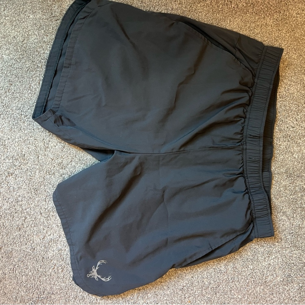 Bucked up Black Athletic Shorts